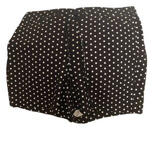 INC International Concepts Black and White Polka Dot High Waist Shorts